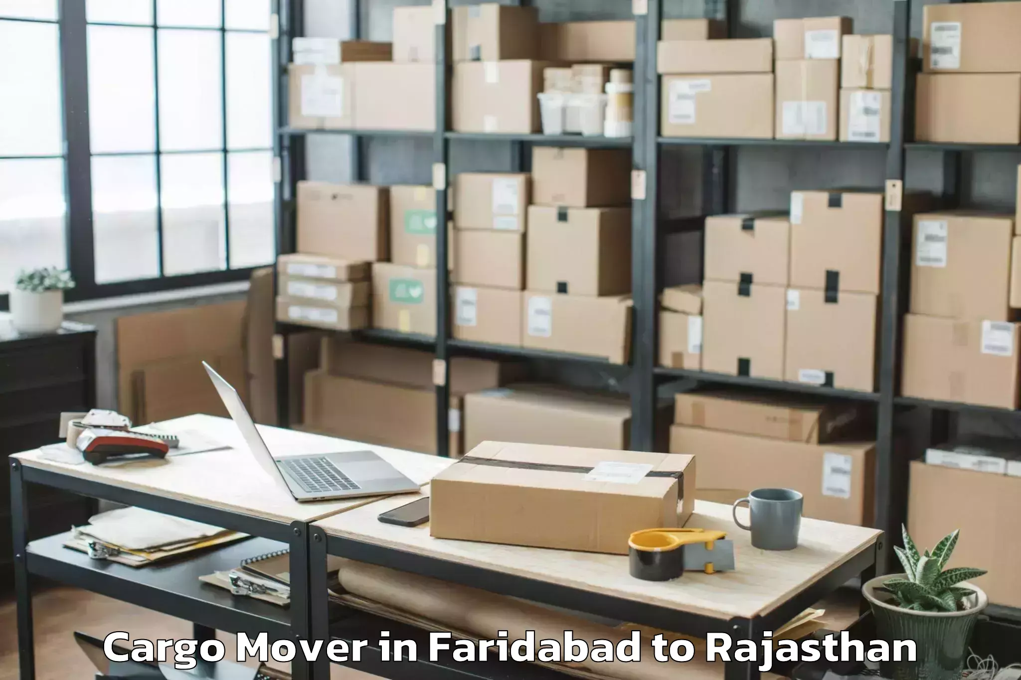 Book Faridabad to Degana Cargo Mover